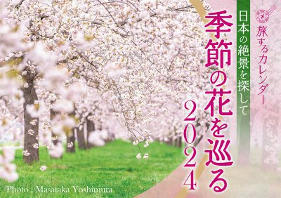 日本の絶景を探して季節の花を巡るカレンダー2024